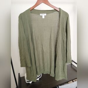 Drsssbarn Olive Green Women's Cardigan
